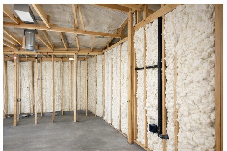 Professional spray foam team